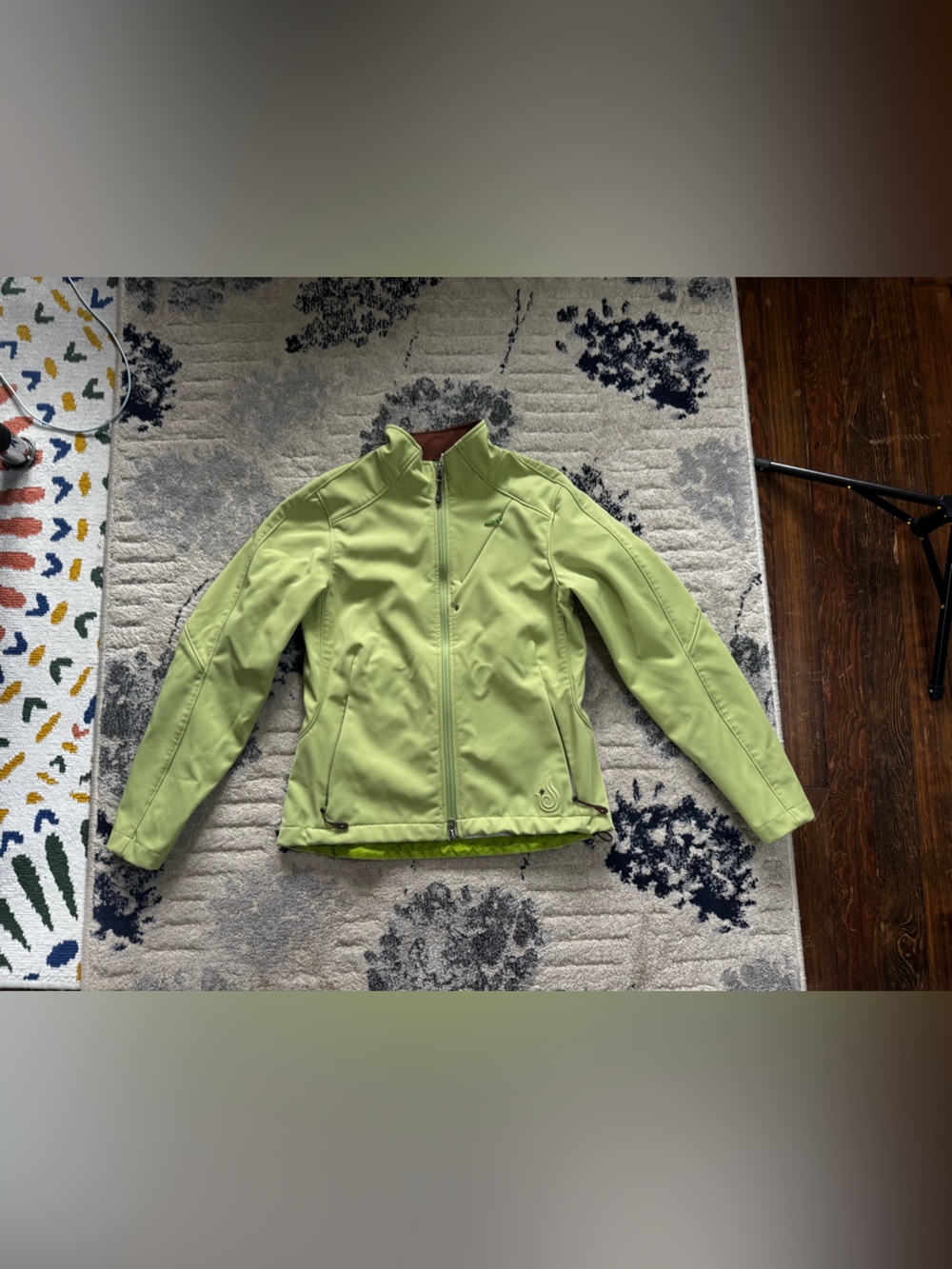Isis Brown and Teal Fleece-Lined Jacket